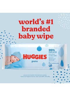 Pure Baby Wipes, 99% Pure Water Wipes, 10 Pack x 56 Wipes, 560 Count - pnsku/N35115772A/45/_/1717585651/11de61ed-a0d4-4dea-bbc0-3f93f8ef1429