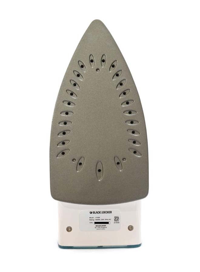 بلاك اند ديكر مكواة بخار 1750 واط، قاعدة سيراميكية مانعة للالتساق، سعة ماء 220 ملل، دفع بخار60 جرام بالدقيقة ، حارارة قابلة للتعديل، 26 فتحة بخار لتوزيع الحرارة بشكل متساوٍ،  X1600-B5 220 ml 1750 W X1600-B5 متعدد الألوان - Image 3