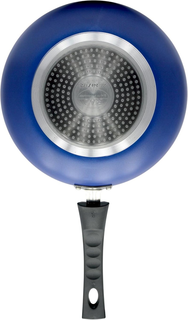 راج مقلاة مضادة للالتصاق تعمل بالحث أسود/أزرق 28سم - Image 4