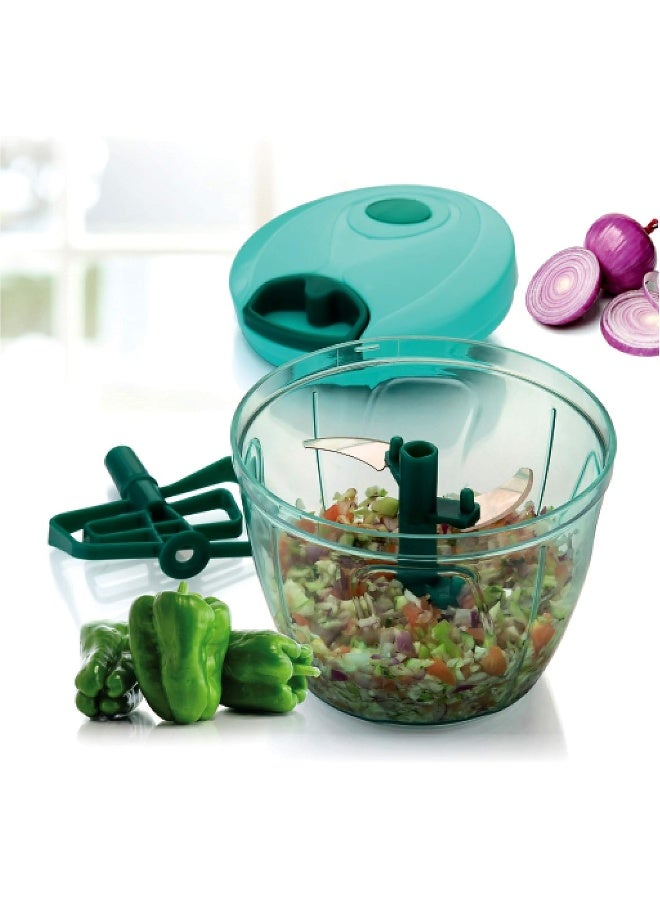 راج قطاعة طعام يدوية من البلاستيك 13سم - Image 4