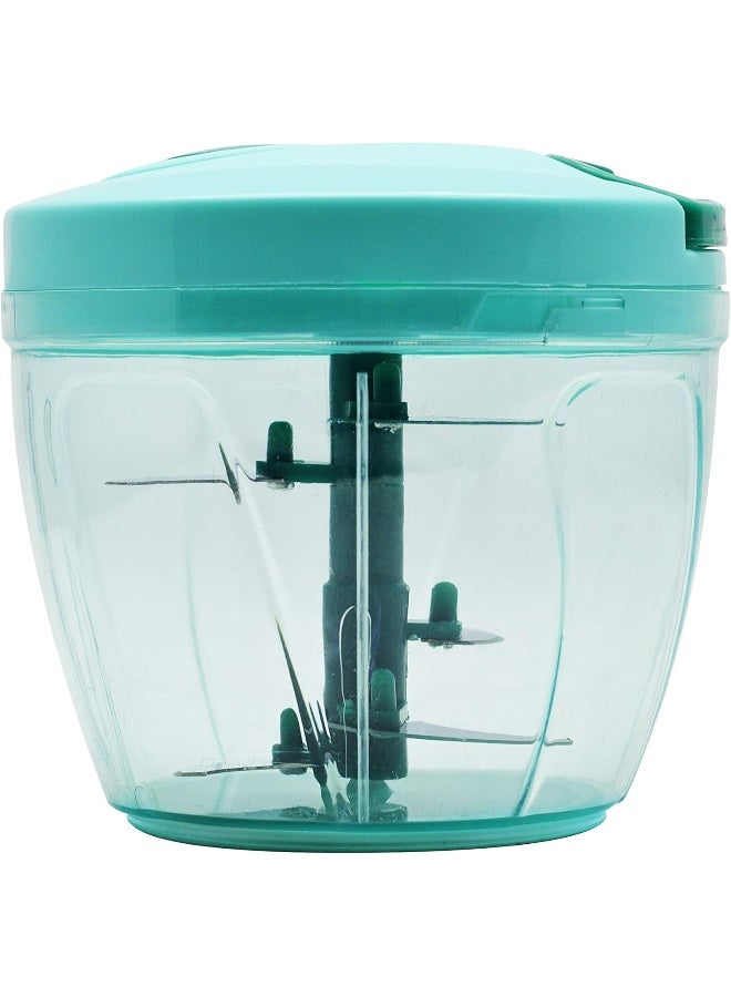 راج قطاعة طعام يدوية من البلاستيك 13سم - Image 2