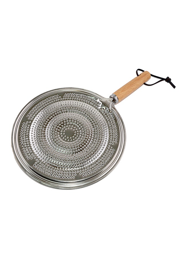 Aluminium Simmer Ring Heat Diffuser Silver/Beige 32x21cm  - Image 1