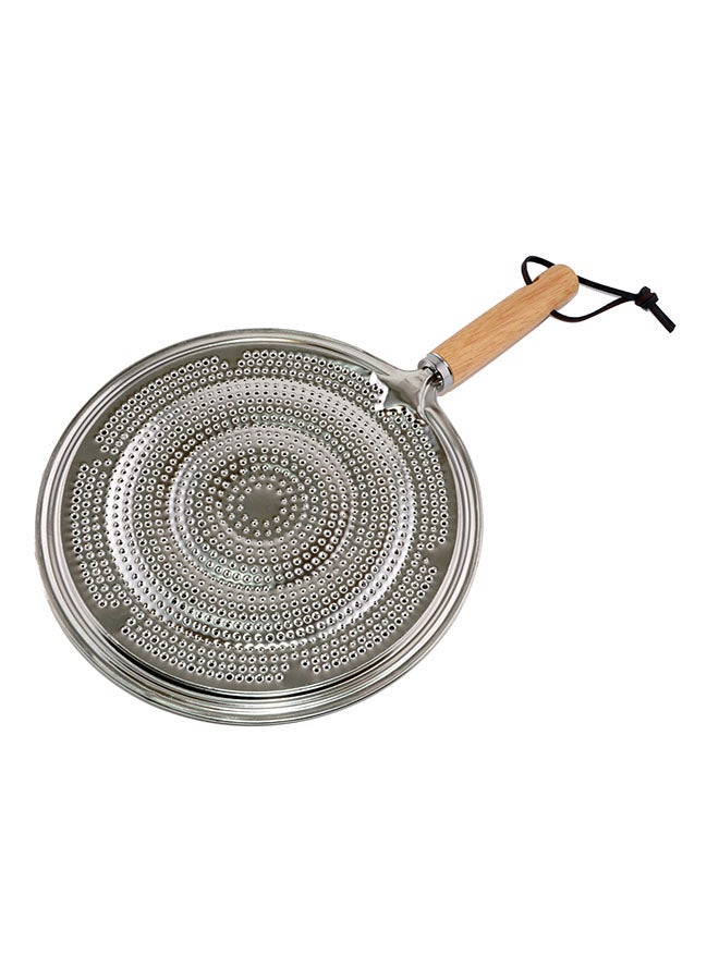 Aluminium Simmer Ring Heat Diffuser Silver/Beige 32x21cm  - Image 1