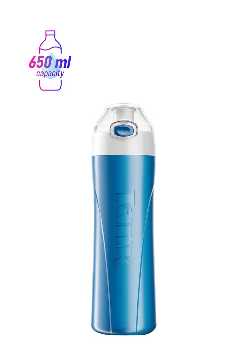 TANK Me Water Bottle Blue 0.65Liters 