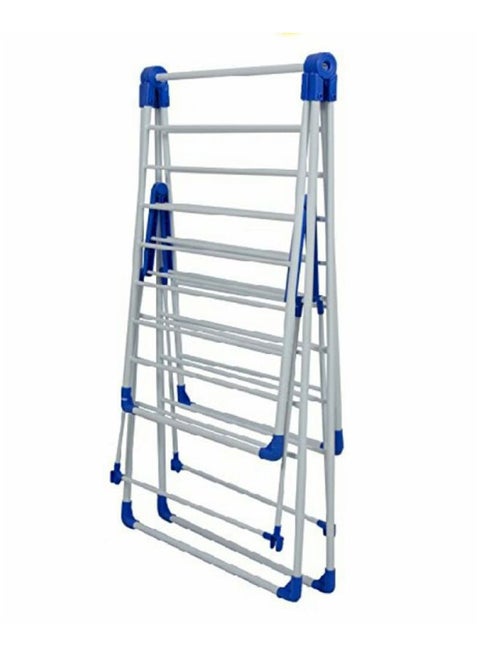 Clothes Dryer Rack White & Blue 150x104x60cm