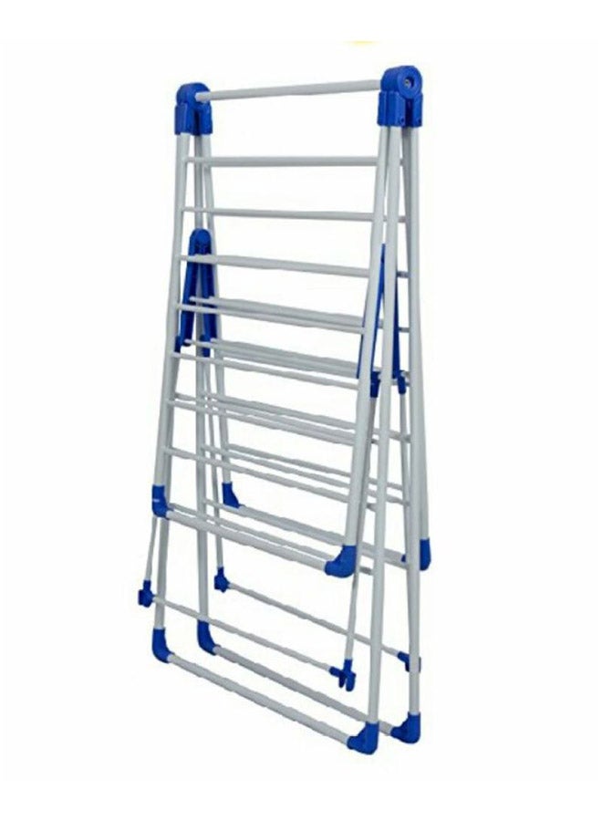 Clothes Dryer Rack White & Blue 150x104x60cm - Image 1