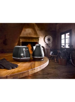 De'Longhi Icona Vintage 2 Slice Toaster 900 W CTOV2103.BK Black/Silver  - Image 5