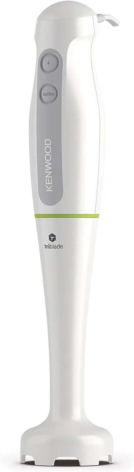 KENWOOD Kenwood Hand Blender, 600W, 0.5L, Adjustable Speed Control Plus Turbo Function, HDP102WG, White