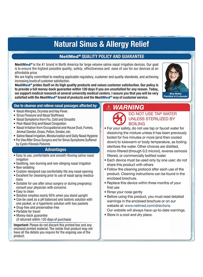 NeilMed 50-Piece Original And Patented Sinus Rinse  - Image 2
