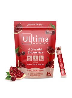 Ultima Replenisher 6 Essential Electrolytes* Cherry Pomegranate, 20 Stick Packs each 0.12 oz Packaging May Vary  - Image 1