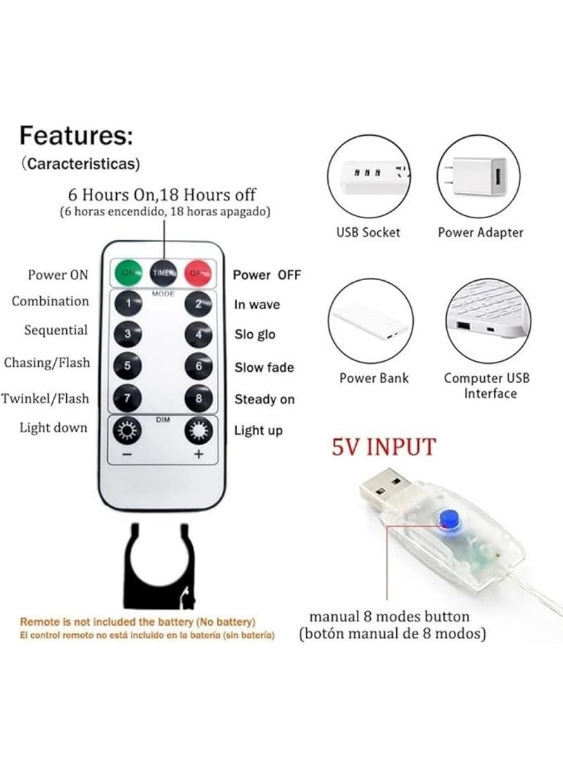 ستارة للزينة مع أشرطة أضواء LED أبيض 2.4x3x3متر - pnsku/N35171031A/45/_/1732787020/84a4f8b6-7efb-46fe-845f-9dfbb4205fb0