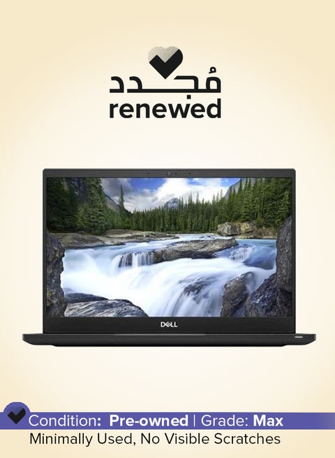 Renewed - Latitude 7390 (Upgraded Version) Laptop With 13.3-Inch Display, Core i5 Processor/8GB RAM/256GB SSD/Intel UHD Graphics 620 Black