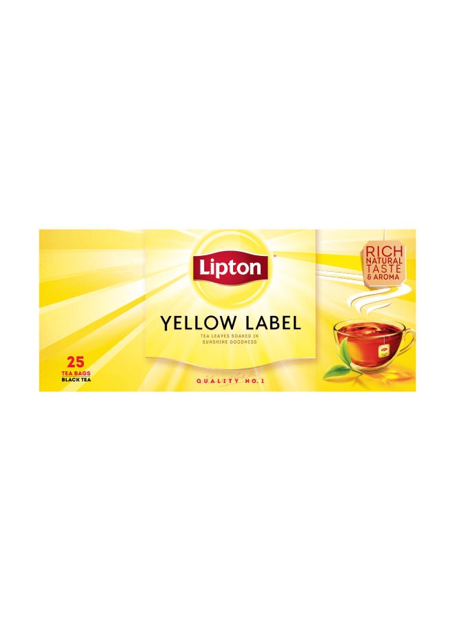 Lipton Black Tea 25 Tea bags 50g  - Image 1