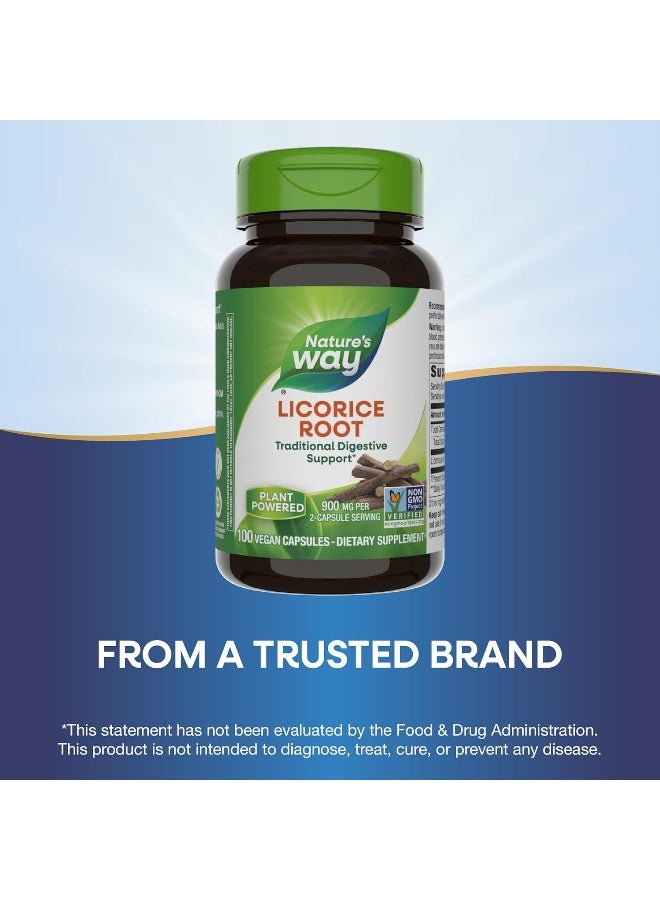 ناتشرز واي مكمل غذائي بخلاصة جذور عرق السوس - 100 كبسولة - Image 2