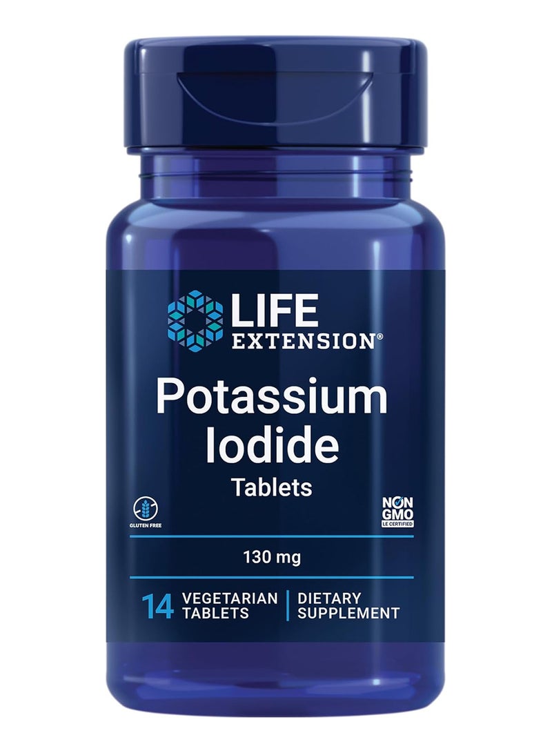 لايف إكستنشن مكمل غذائي بيودين البوتاسيوم بتركيز 130 ملجم - 14 قرص - Image 1