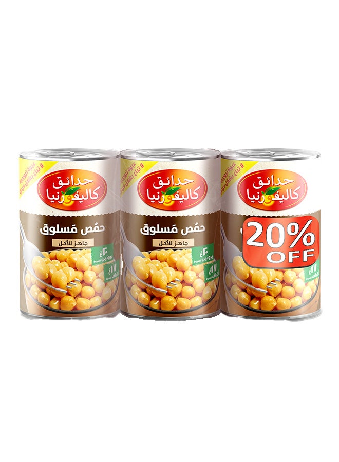 California Garden Ready to Eat Chickpeas 400grams Pack of 3  - Image 2