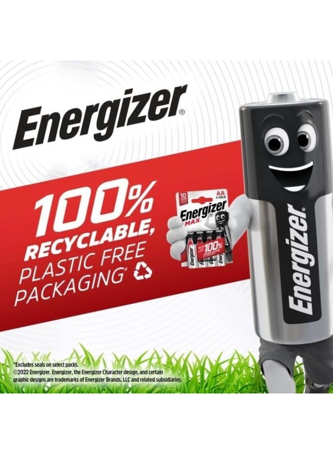 Energizer Max Alkaline 9V batteries Pack Of 2 White/Black