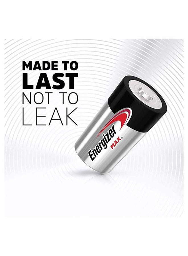 Energizer - Energizer Max Alkaline AAA Batteries - Pack Of 4 Silver/Black/Red - Image 1