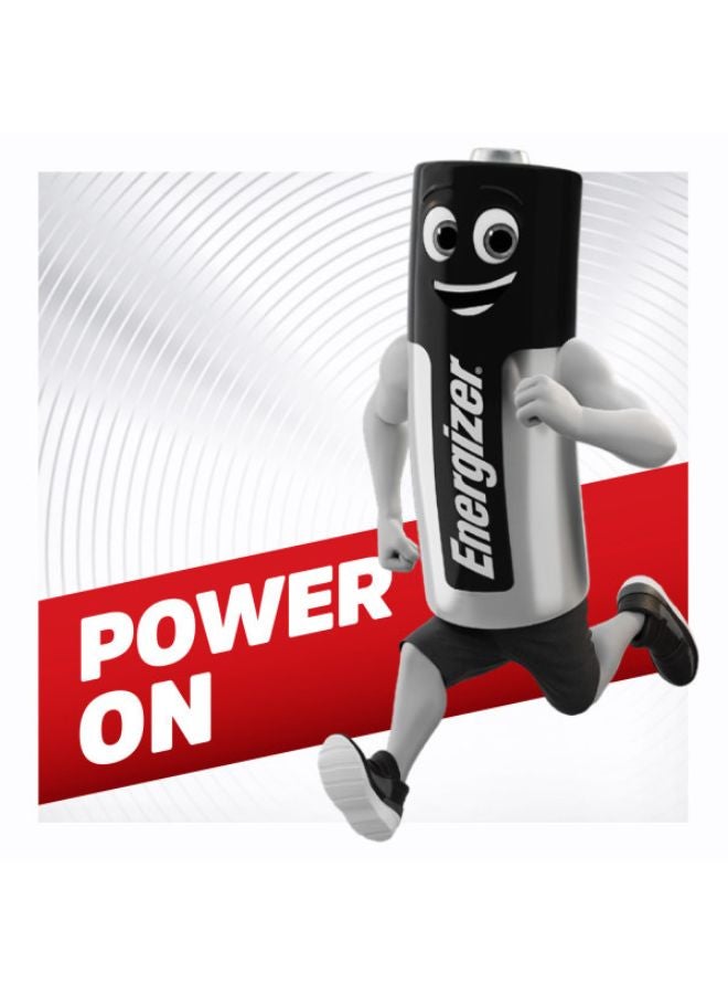 Energizer - Energizer Max Alkaline AAA Batteries - Pack Of 4 Silver/Black/Red - Image 1