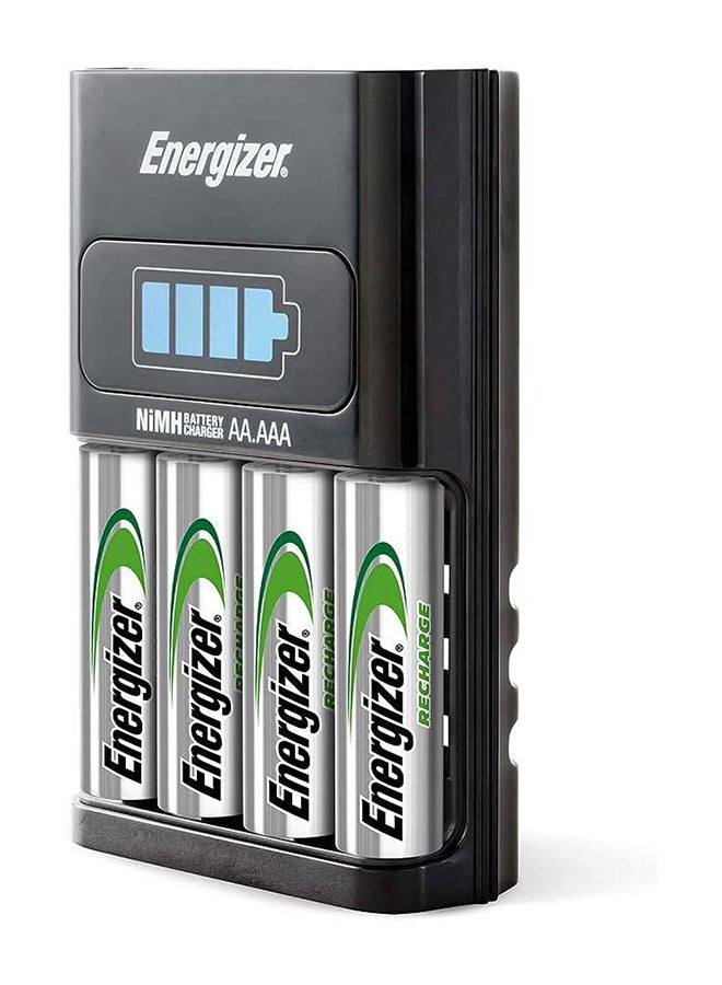 Energizer Mini Battery Charger with 2 AAA Rechargeable Batteries [Port- 2] Black/Silver - pnsku/N35367087A/45/_/1695717605/b80b3904-f2d5-4fa9-814a-25cd42afda8a