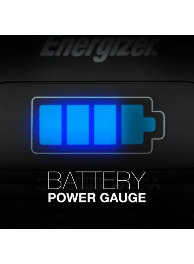 Energizer - Energizer Charger Maxi for AA & AAA Batteries With 2 AA Rechargeable Batteries Silver/Black/Green - Image 1
