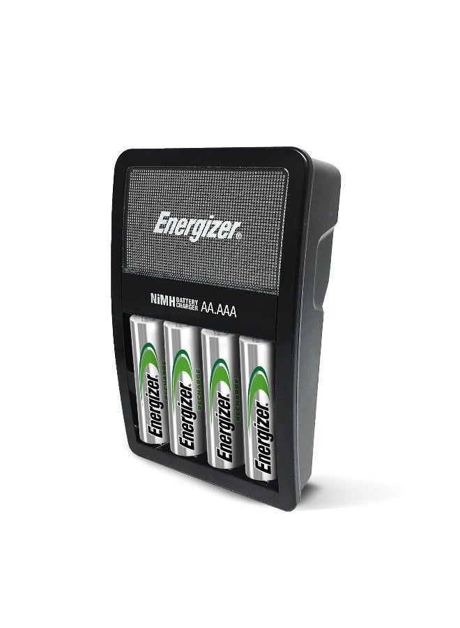 Energizer Charger Maxi for AA & AAA Batteries With 4 AA Rechargeable Batteries Multicolour - Image 1