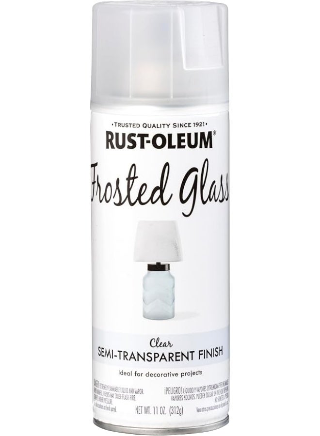 Rust-Oleum 342600 Specialty Frosted Glass Spray Paint, 11 Oz. Spray (Pack Of 1) Clear 11OZ - Image 1