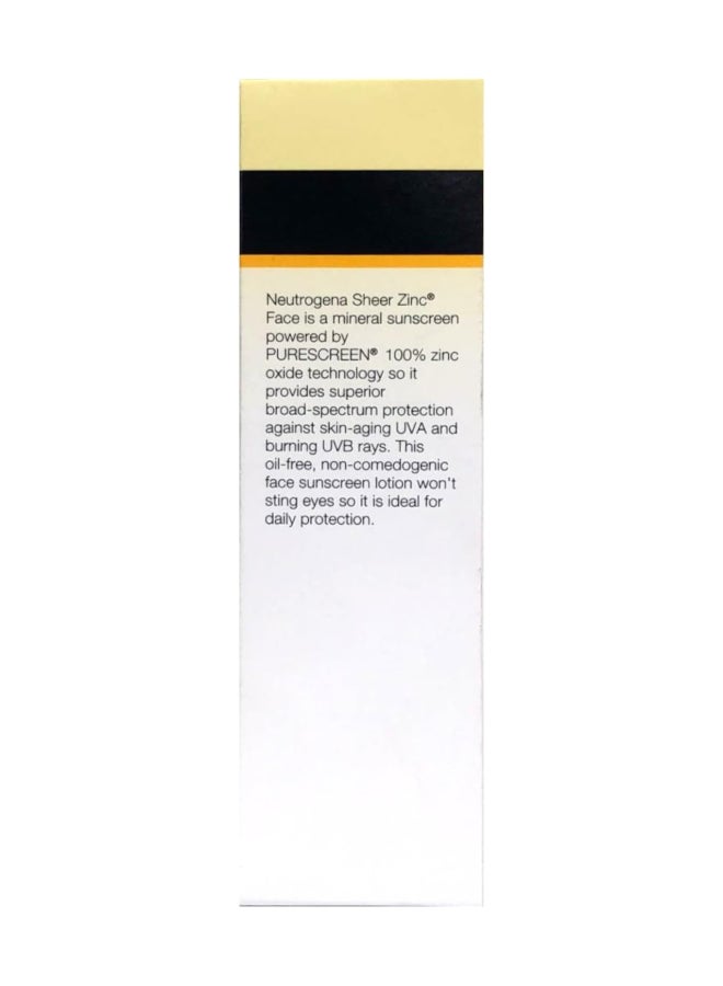 Neutrogena - Sheer Zinc Face Sunscreen Spf 50 (2.0 Fl Oz) 2Fluid Ounce - Image 1
