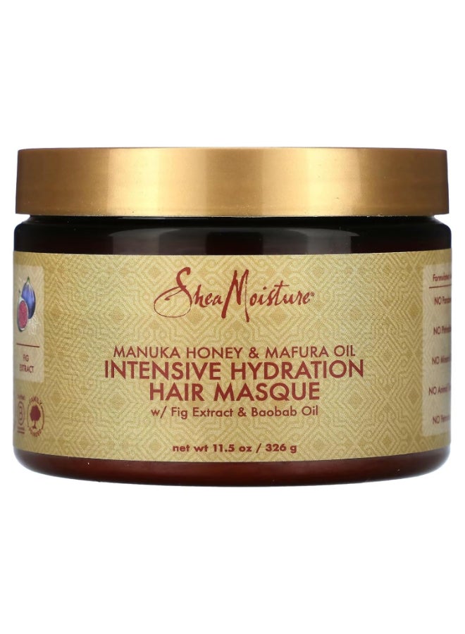 SheaMoisture Manuka Honey And Mafura Oil Intensive Hydration Hair Masque 326 Grams 326grams - Image 1