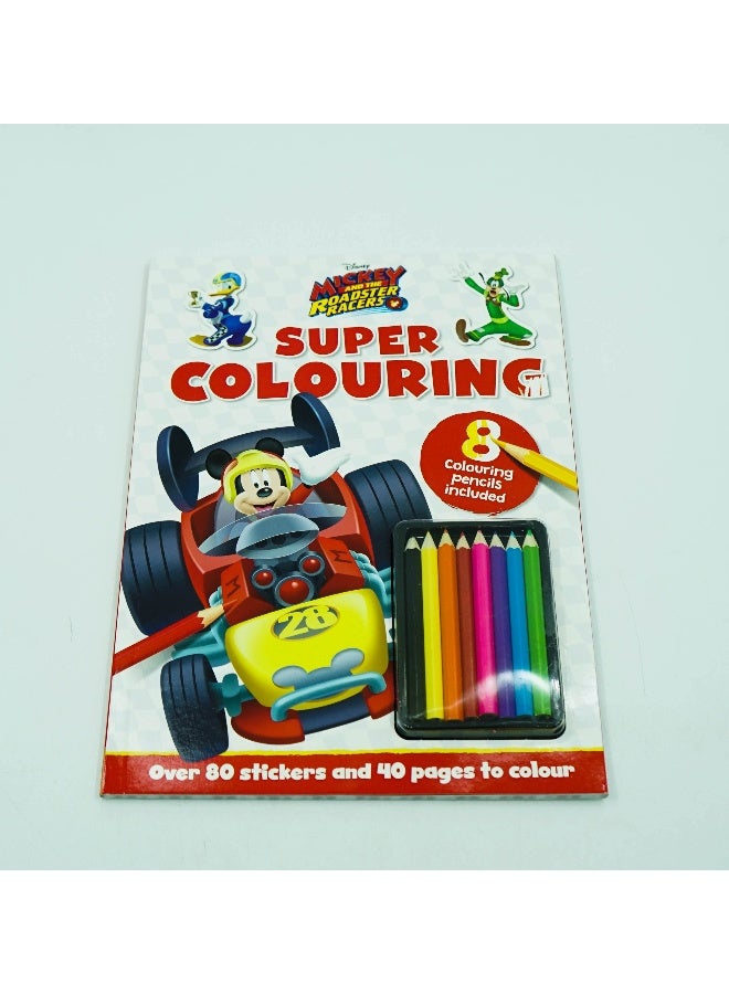 Mickey And The Roadster Racers: Super Colouring Paperback English - 2018-02-09 - Image 1