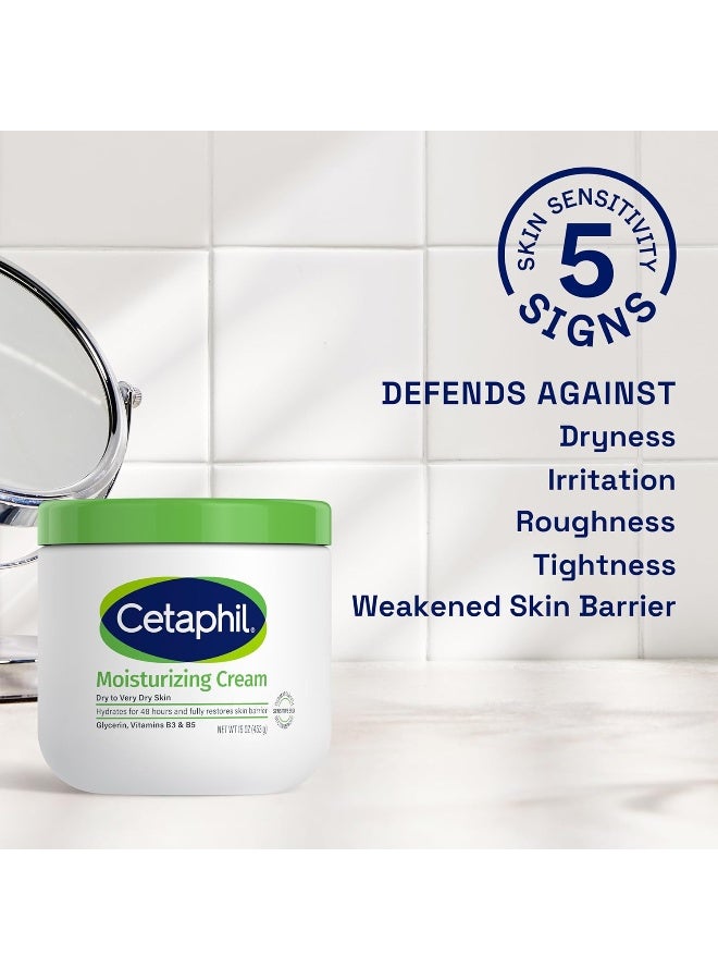Cetaphil Moisturizing Cream, Fragrance Free, Packaging May Vary 450grams  - Image 3