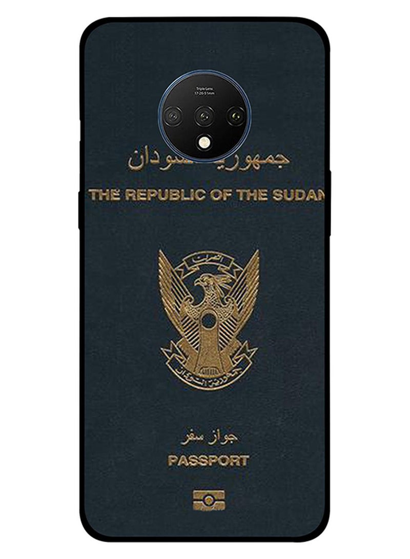 ثيودور غطاء حماية واقٍ لهاتف ون بلس 7T بتصميم جواز سفر السودان Dpp00080