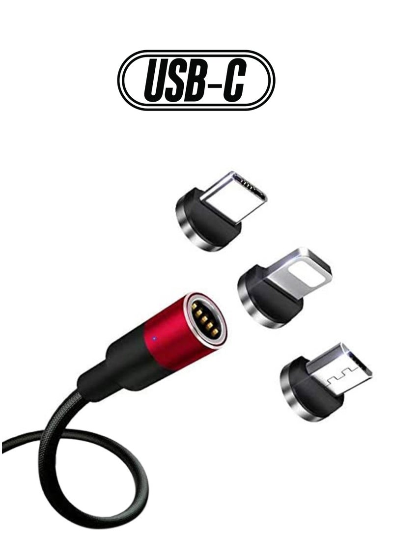 PGT PROXIMA 3-In-1 Charging Cable Red/Black  - Image 1