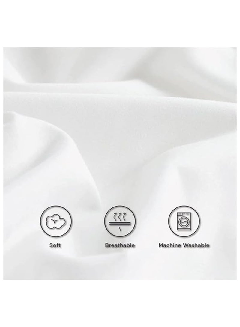 مايسترو مجموعة أغطية وسائد بغطاء قلاب من قطعتين نسيج فضي 50x75سم - Image 2