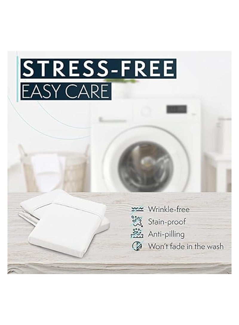 مايسترو مجموعة أغطية وسائد بغطاء قلاب من قطعتين نسيج فضي 50x75سم - Image 3