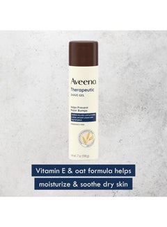 Aveeno Therapeutic Shave Gel, Help Prevent Razor Bumps, 7 Oz  - Image 3