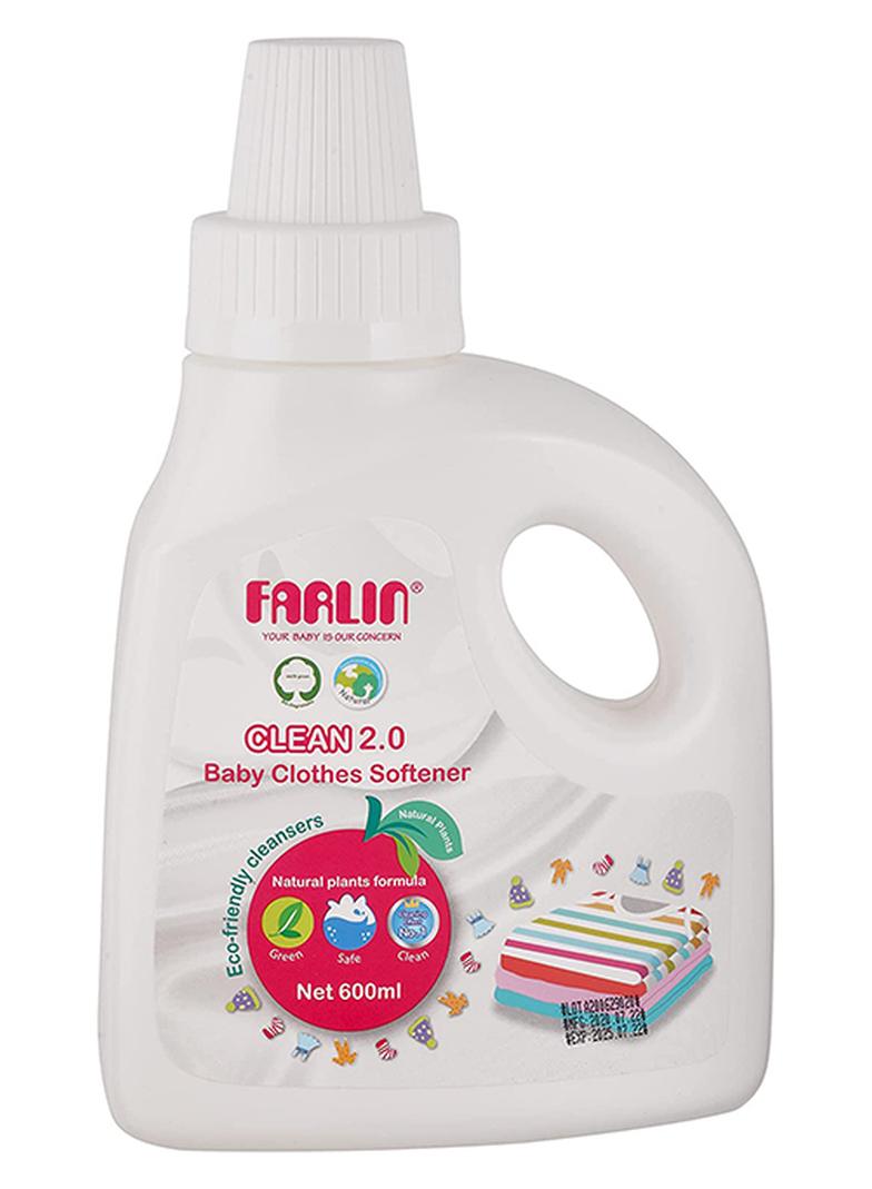 FARLIN Clean 2.0 Gentle Daily Baby Cloth Softener, Concentrated Liquid, Soft and Breathable - Image 1