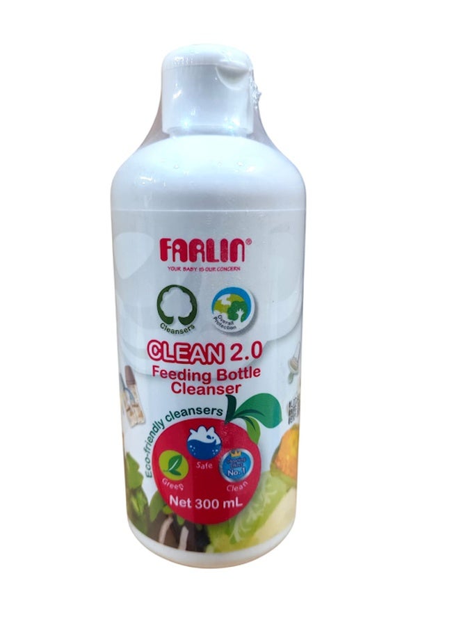 FARLIN Clean 2.0 Baby Feeding Bottle Cleanser Wash 300ml -  Packaging May Vary - Image 1