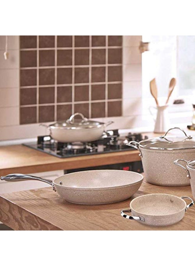 Korkmaz Granita Frying Pan Beige/Silver 24x4.7 cmcm - Image 1