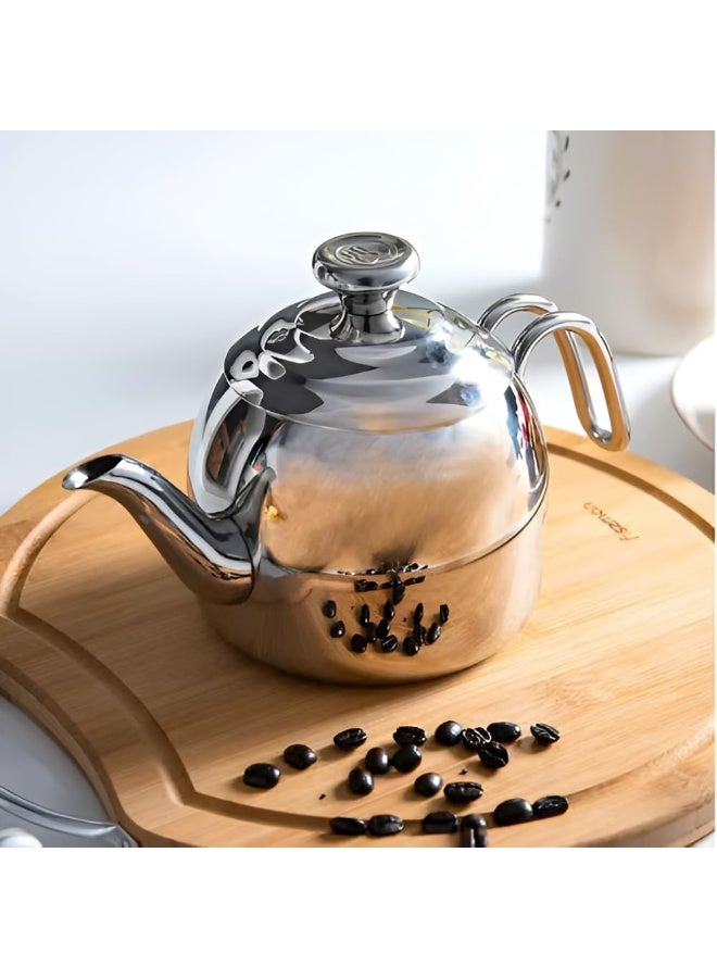 Droppa Tea Pot Silver 1.1Liters - pnsku/N35662726A/45/_/1732199383/6a846064-d53f-43bf-ac41-ed75cb504704