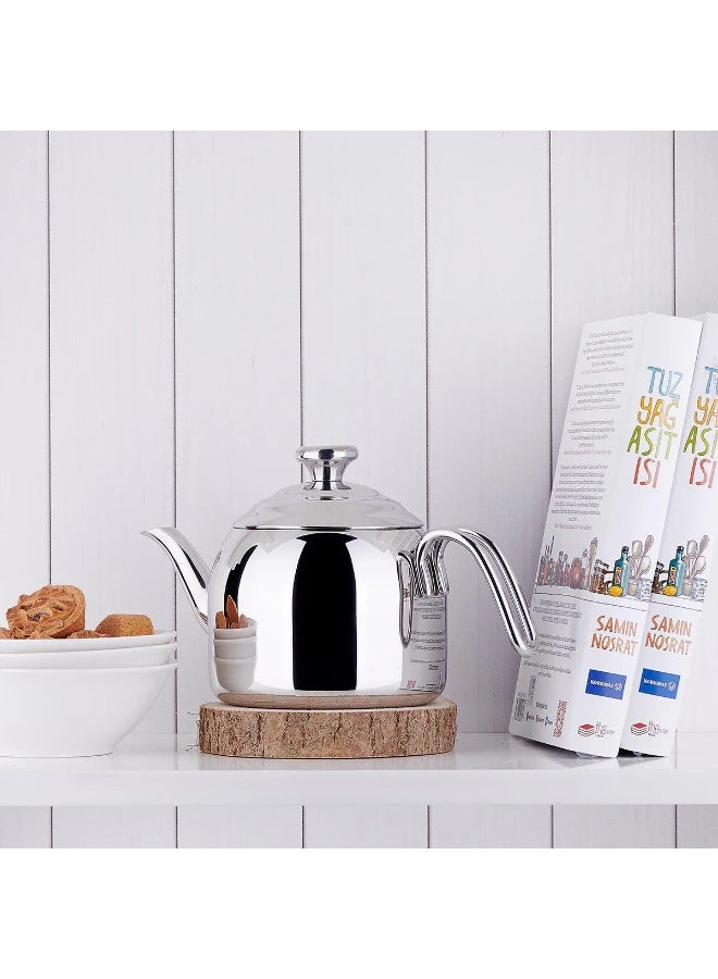 كوركماز إبريق شاي دروبا فضي 1.1لترات - Image 2