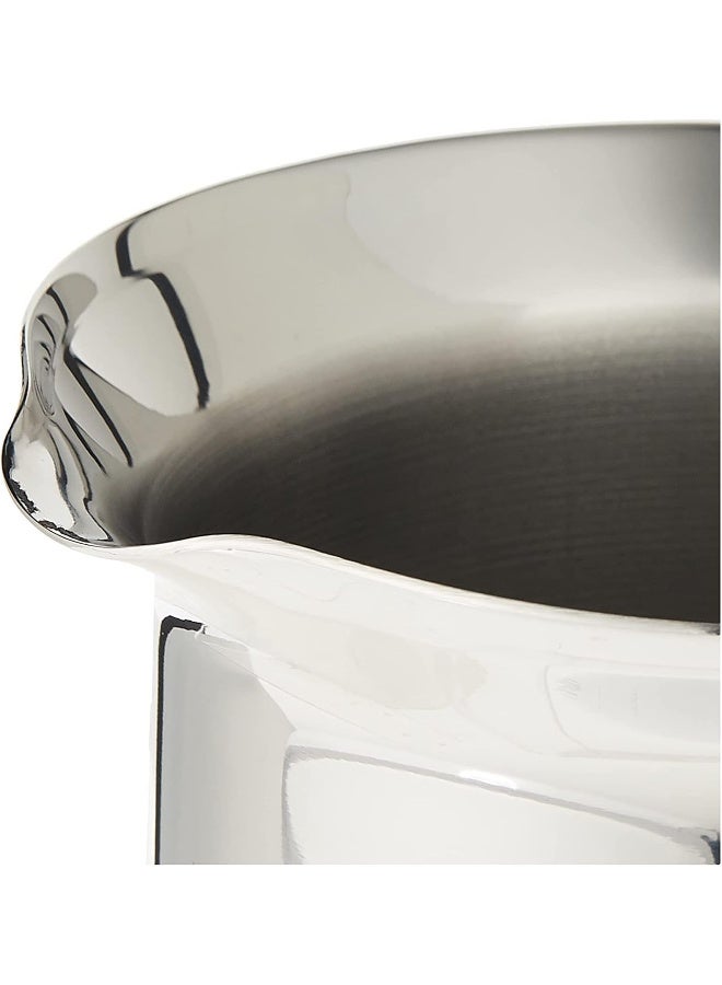 Korkmaz Orbit Milk Pot Silver/Black 1Liters  - Image 4