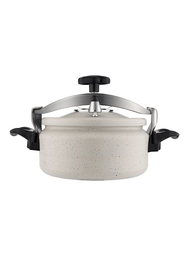 السيف  قدر ضغط من الألومنيوم والجرانيت بارتفاع قصير من السيف بيج/ فضي/ أسود 8لترات - Image 2