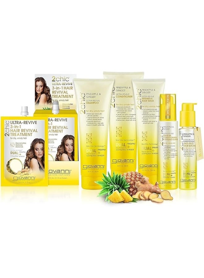 Giovanni Giovanni Super Potion Anti-Frizz Hair Serum With Pineapple & Ginger, Smooths & Adds Shine 81ml  - Image 2