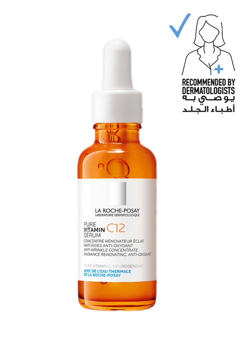 LA ROCHE-POSAY - 12% Pure Vitamin C Anti-Aging Face Serum 30ml - Image 1