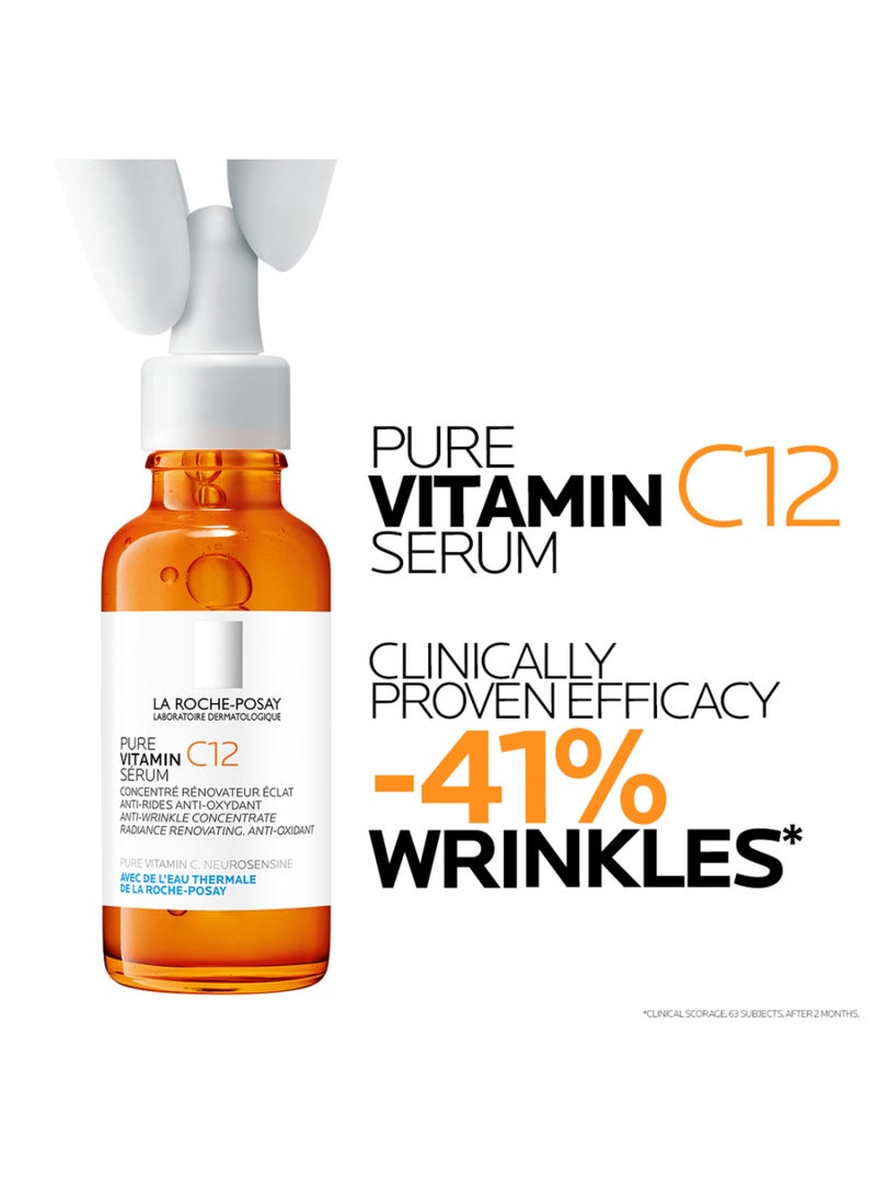 LA ROCHE-POSAY - 12% Pure Vitamin C Anti-Aging Face Serum 30ml - Image 1