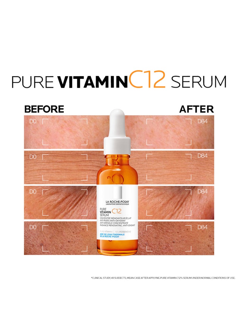 LA ROCHE-POSAY - 12% Pure Vitamin C Anti-Aging Face Serum 30ml - Image 1