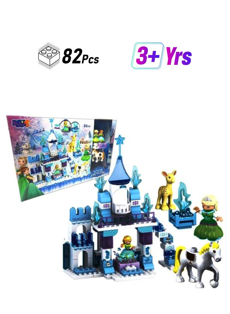 CA779 82-Piece Snow Princess Building Set 82 3+ Years  - Image 1