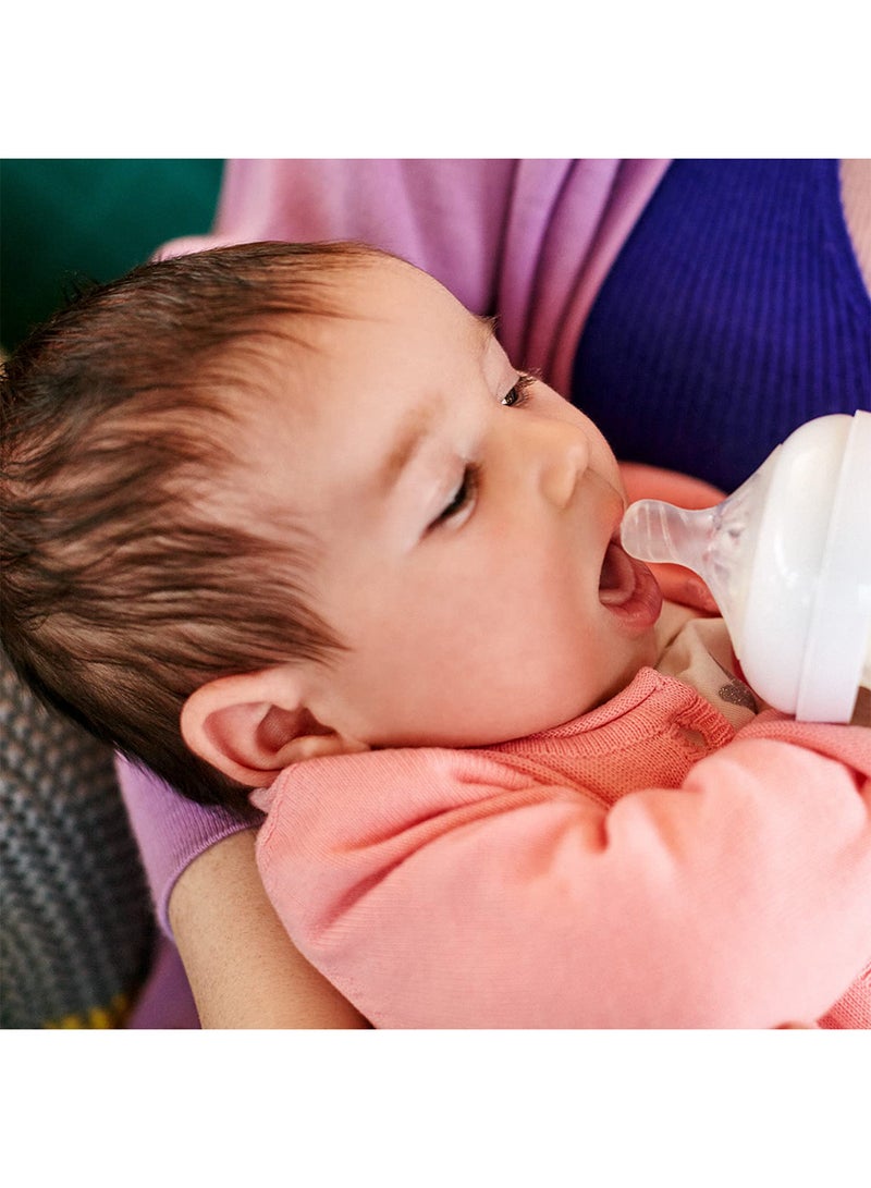 PHILIPS AVENT - Pack Of 2 Natural 2.0 Feeding Bottle Teats Variable Flow For 3m+, Clear - Image 1