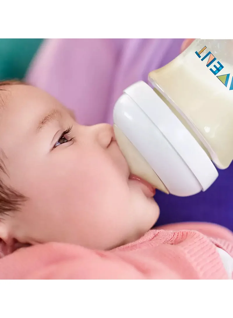 Philips Avent Baby Natural Slow Flow Feeding Bottle With Airflex Vent Technology, 0 Months +, 60 ML